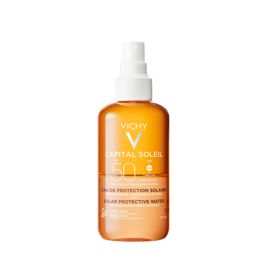 Изображение товара Vichy capital soleil спрей солнцезащитный с SPF50 200 мл активатор загара Изображение товара Vichy capital soleil спрей солнцезащитный с SPF50 200 мл активатор загара
