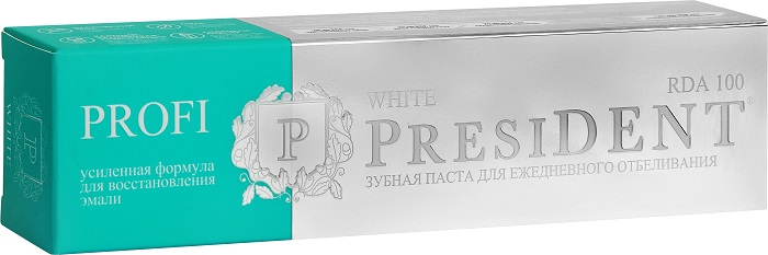 Изображение товара President profi зубная паста white 50 мл