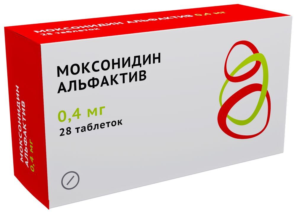 Изображение товара Моксонидин альфактив 0, 4 мг, 28 таблеток - гипотензивное средство