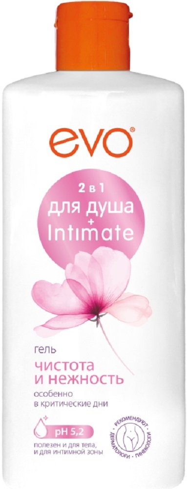 Изображение товара Evo гель 2 в 1 для душа и интимной гигиены 400 мл чистота и нежность