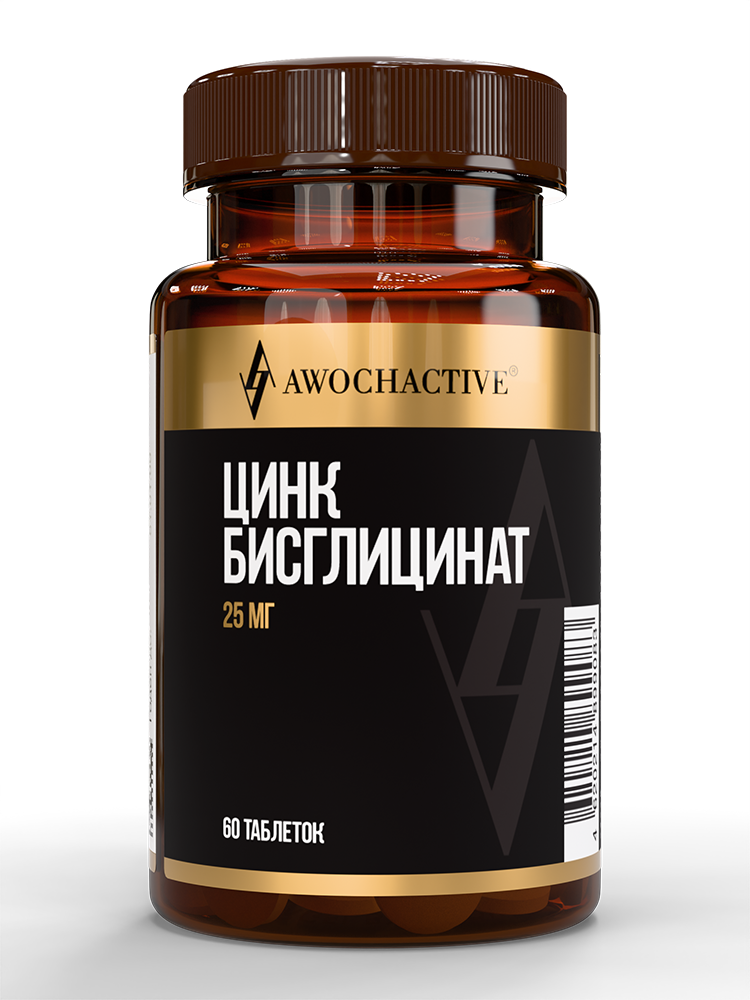 Изображение товара Awochactive цинк бисглицинат 60 шт. таблетки 400 мг