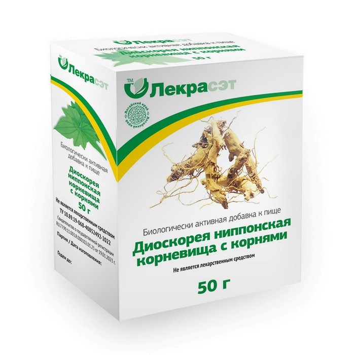 Изображение товара Диоскорея ниппонская корневища с корнями 50 гр - БАД Изображение товара Диоскорея ниппонская корневища с корнями 50 гр - БАД