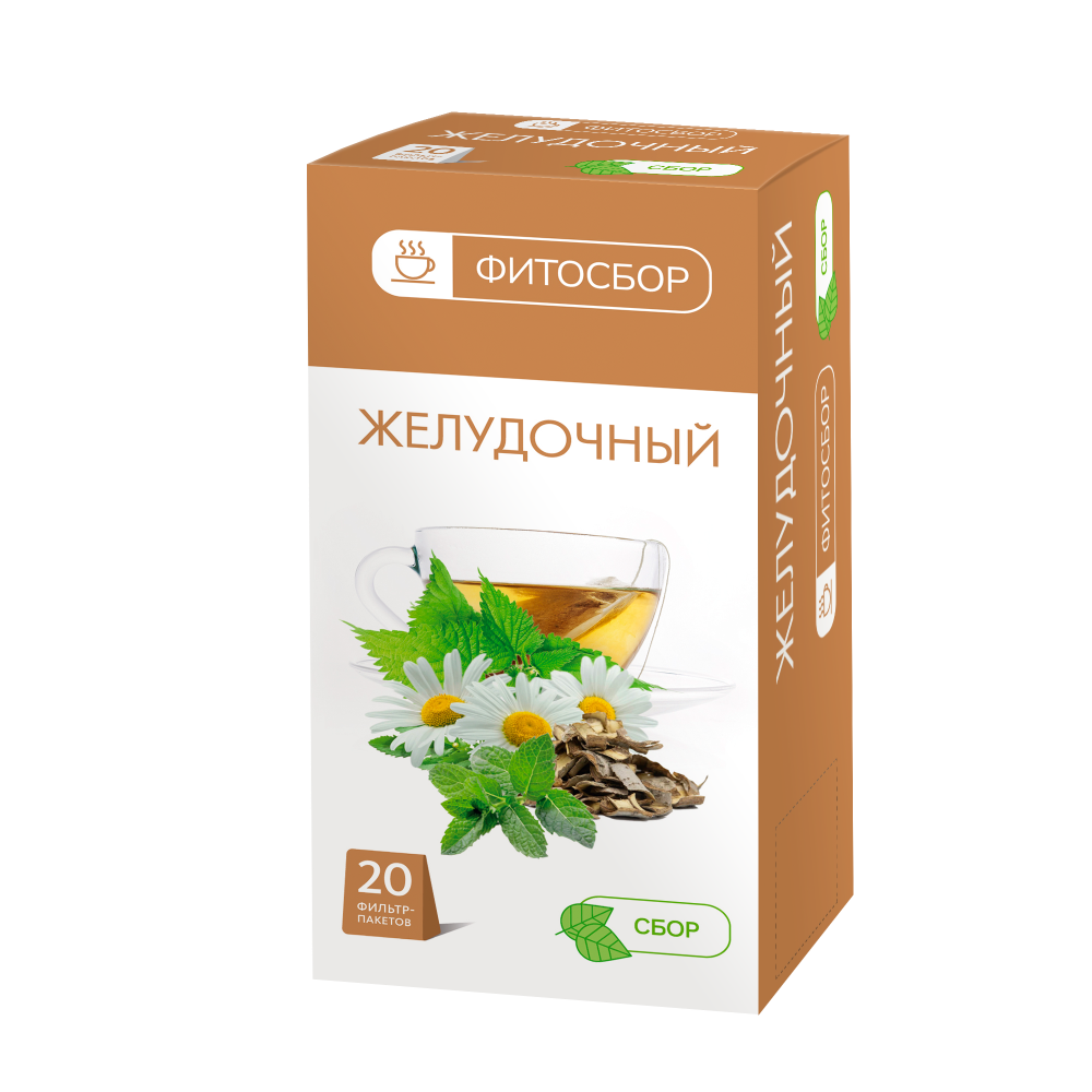 Изображение товара Фитосбор желудочный 1,5 г 20 шт. фильтр-пакеты