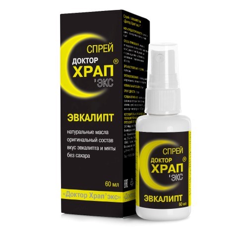 Изображение товара Доктор храп экс спрей для полости рта 60 мл с эвкалиптом для снижения храпа