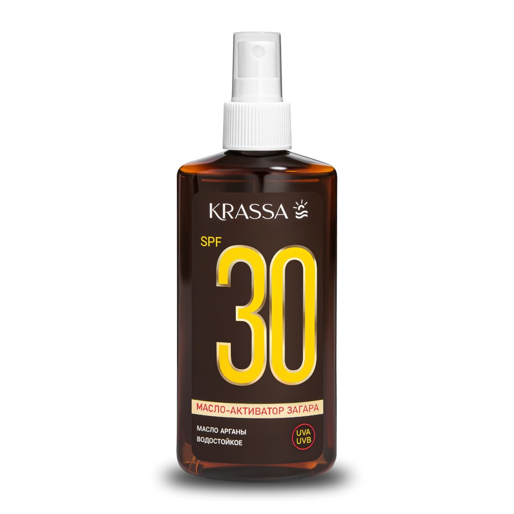 Krassa, Масло-активатор загара SPF 30, 150 мл