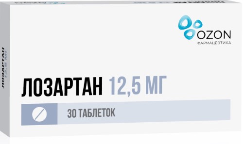 ЛОЗАРТАН 0,0125 N30 ТАБЛ П/ПЛЕН/ОБОЛОЧ/ОЗОН инструкция по применению