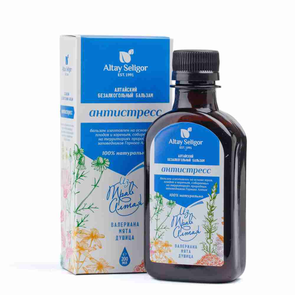 Изображение товара Бальзам алтайский антистресс безалкогольный 200 мл