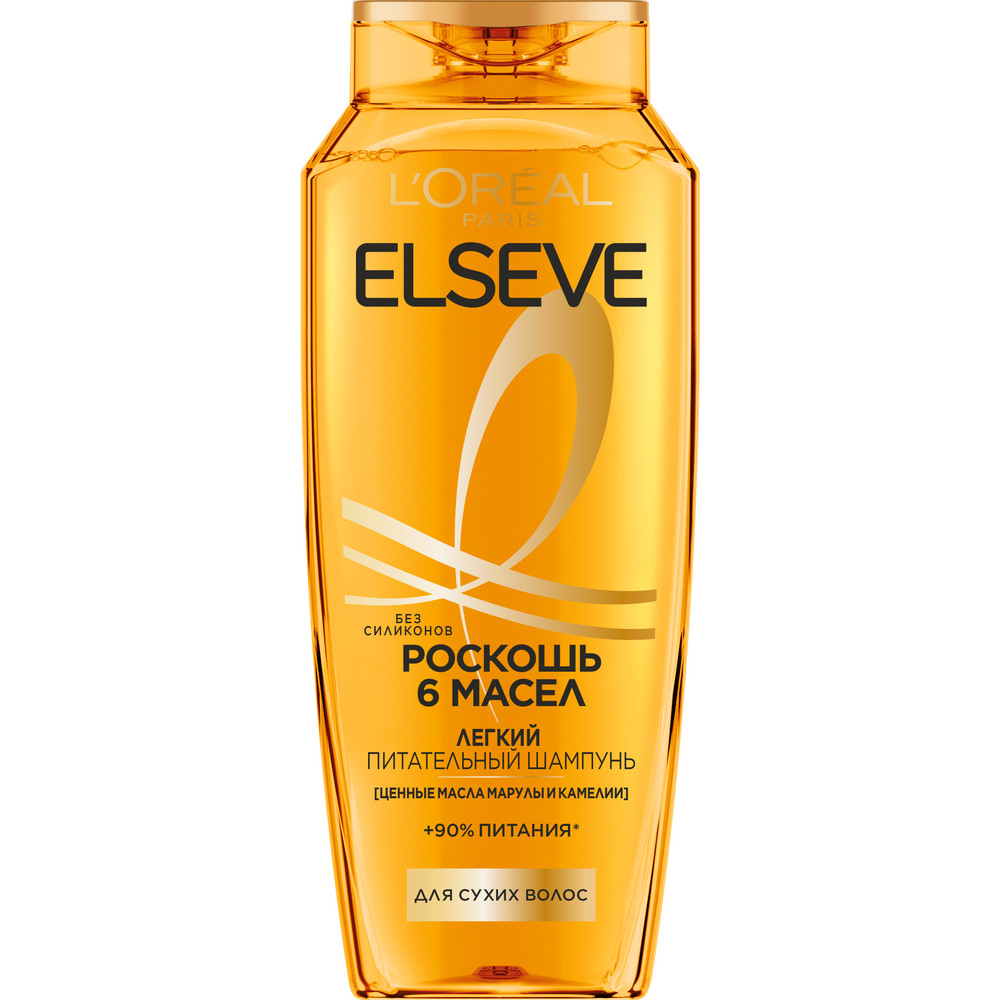 Изображение товара L'oreal Paris Elseve роскошь 6 масел легкий питательный шампунь 400 мл