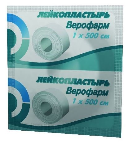 Изображение товара Лейкопластырь верофарм 1х500 см в контурной упаковке