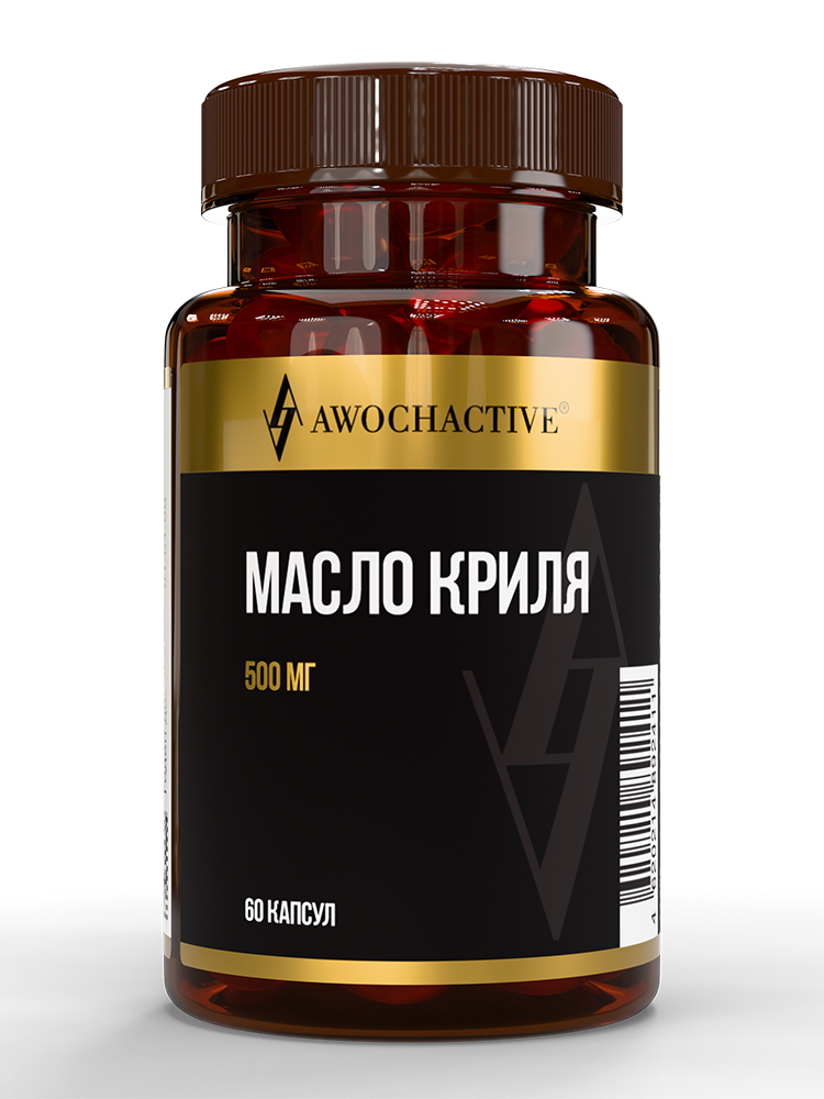 Изображение товара Awochactive масло криля 60 капсул 700 мг - биодобавка с омега-3