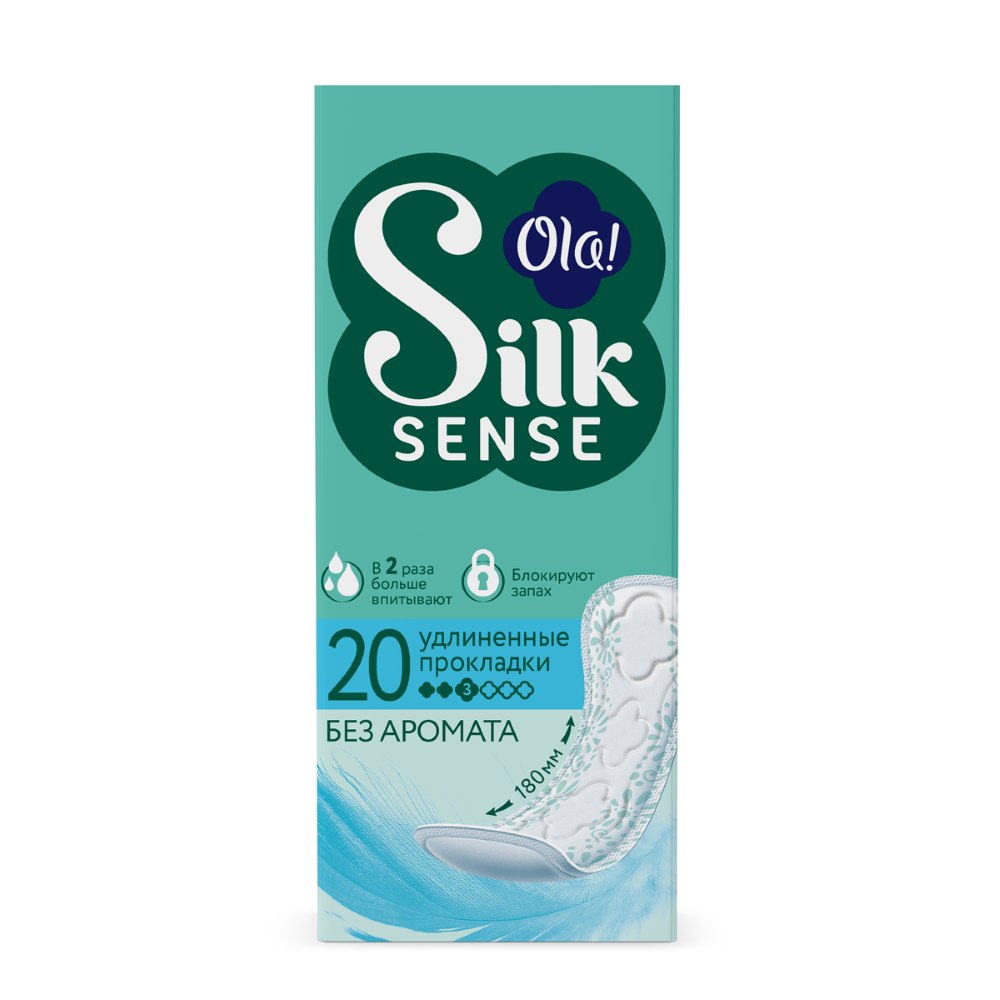 Ola silk sense прокладки ежедневные daily large 20 шт./без аромата - цена  154 руб., купить в интернет аптеке в Москве Ola silk sense прокладки  ежедневные daily large 20 шт./без аромата, инструкция по применению