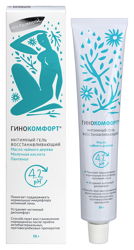 Изображение товара Гинокомфорт гель интимный pH баланс 50 г для ежедневного ухода и защиты Изображение товара Гинокомфорт гель интимный pH баланс 50 г для ежедневного ухода и защиты