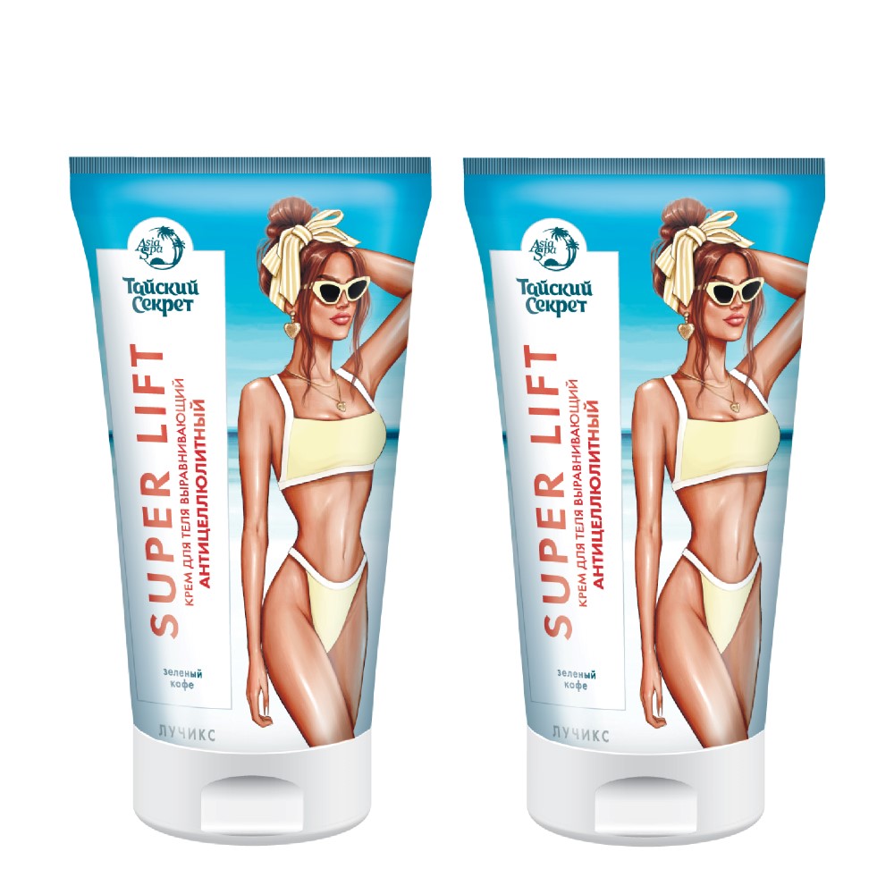 Изображение товара Набор Тайский Секрет: антицеллюлитный крем для тела похудение, расщепление - 2 уп. со скидкой