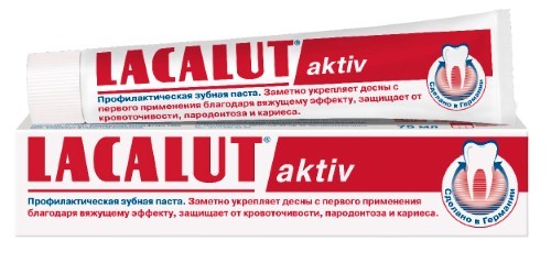 Изображение товара Lacalut aktiv зубная паста 75 мл