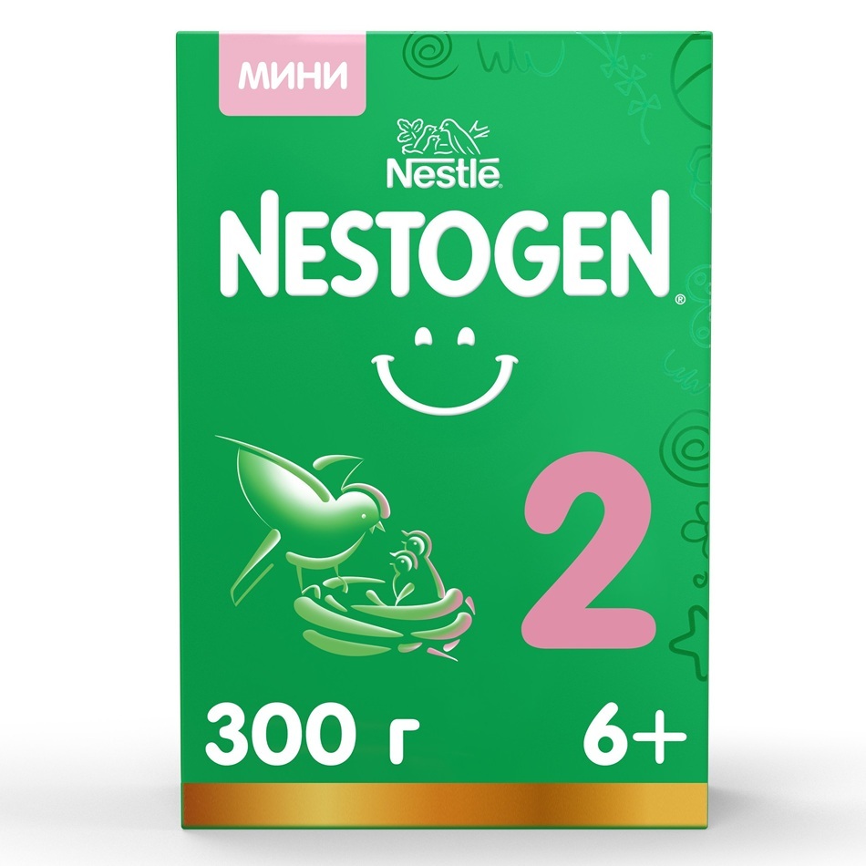Изображение товара Nestogen 2 смесь детская сухая молочная с омега-3 300 гр