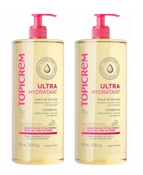 Изображение товара Набор Топикрем масло для душа ультра-увлажняющее 1000мл из 2 уп со скидкой