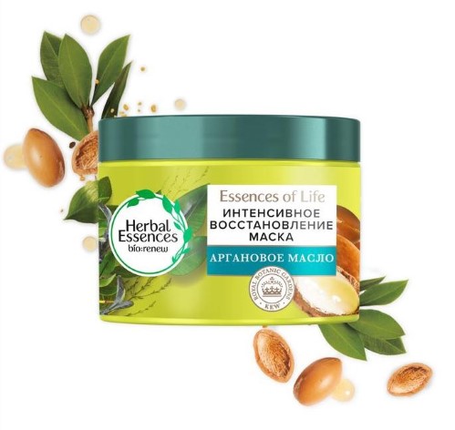 HERBAL ESSENCES МАСКА ДЛЯ ВОЛОС МАРОККАНСКОЕ АРГАНОВОЕ МАСЛО 450МЛ инструкция по применению