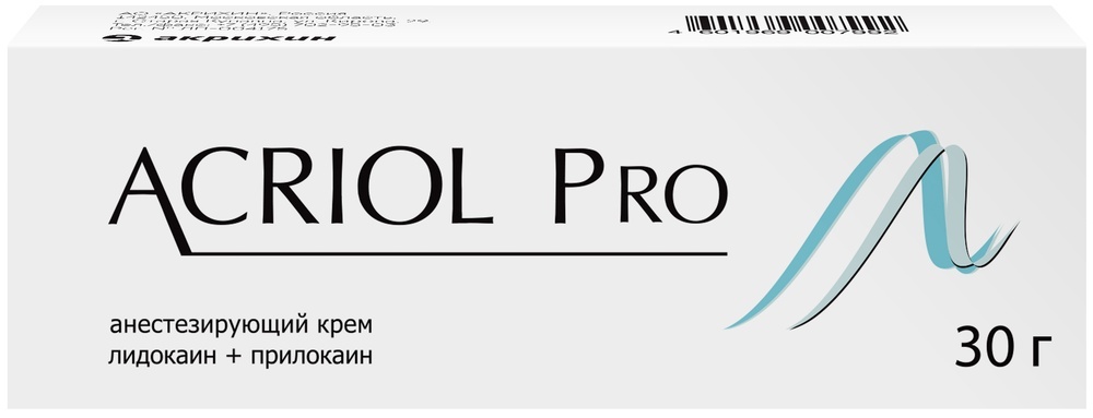 Изображение товара Акриол Про 2,5%+2,5% крем для местного применения 30 гр