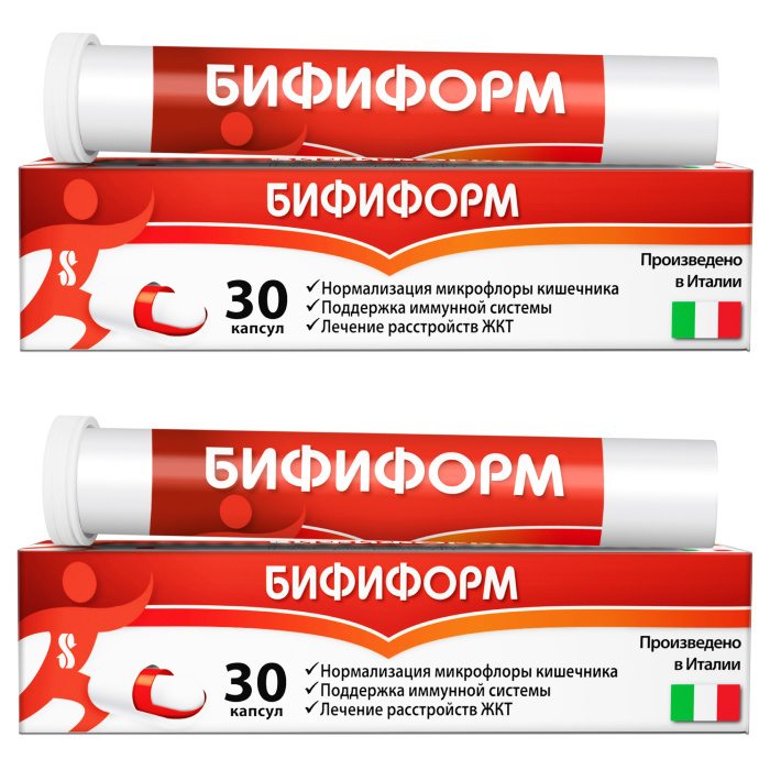 Изображение товара Набор из 2-х уп Бифиформ №30 капс со скидкой