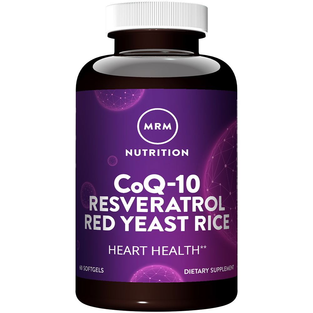 Изображение товара Mrm nutrition coq 10 ресвератрол красный дрожжевой рис 60 капсул массой 2000 мг