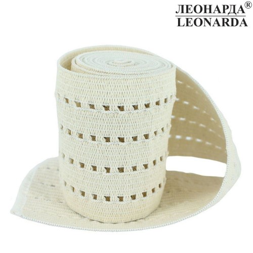 Изображение товара Медицинский эластичный ленточный бинт ЛЕОНАРДА 8 см х 1,5 м для фиксации