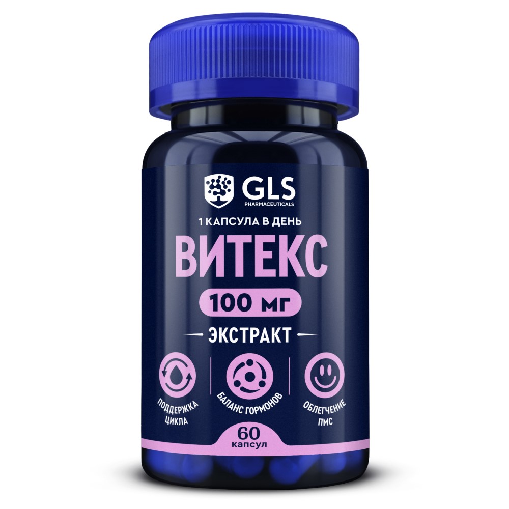 Изображение товара Gls витекс 60 капсул по 340 мг для поддержки женского здоровья