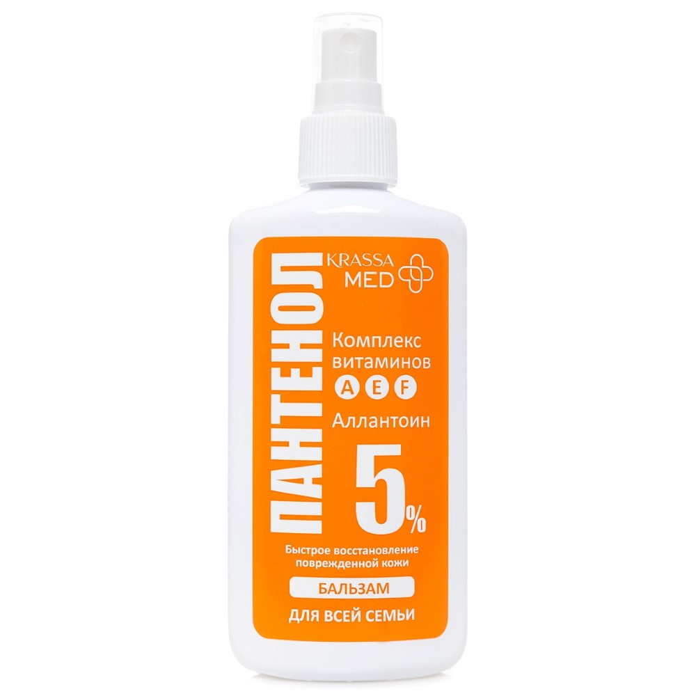 Изображение товара KRASSA MED PANTHENOL 5% БАЛЬЗАМ СПРЕЙ ДЛЯ ВСЕЙ СЕМЬИ 150МЛ