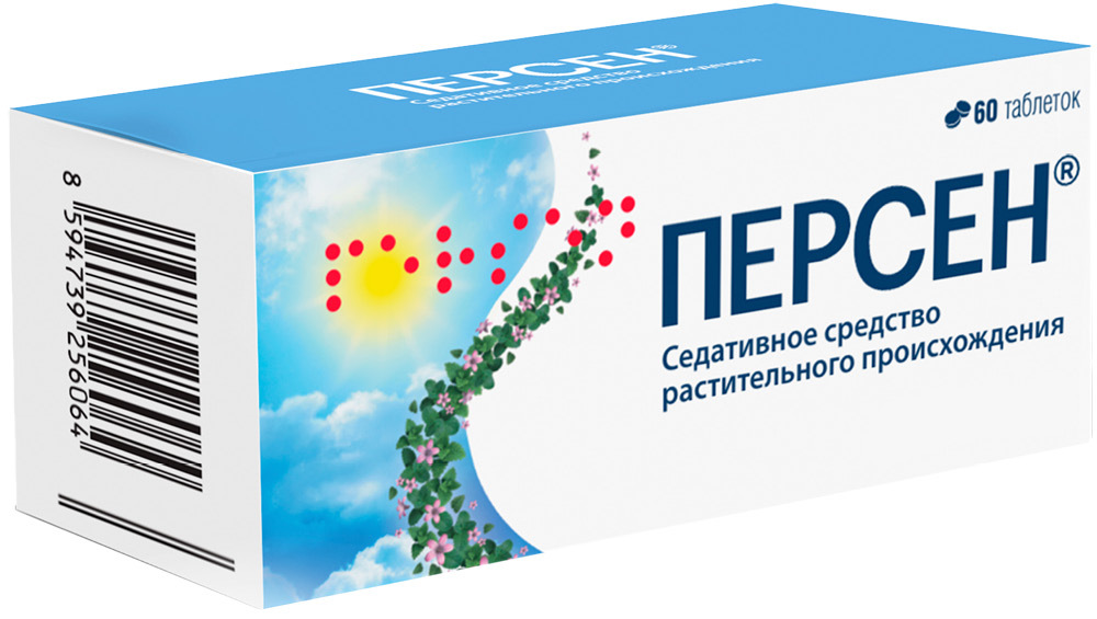 Персен 60 шт. таблетки, покрытые оболочкой инструкция по применению
