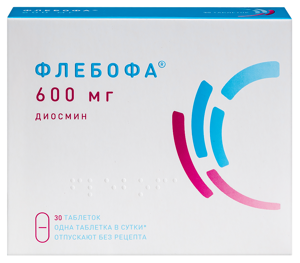 Флебофа 600 мг 30 шт. таблетки - цена 576 руб., купить в интернет аптеке в  Москве Флебофа 600 мг 30 шт. таблетки, инструкция по применению