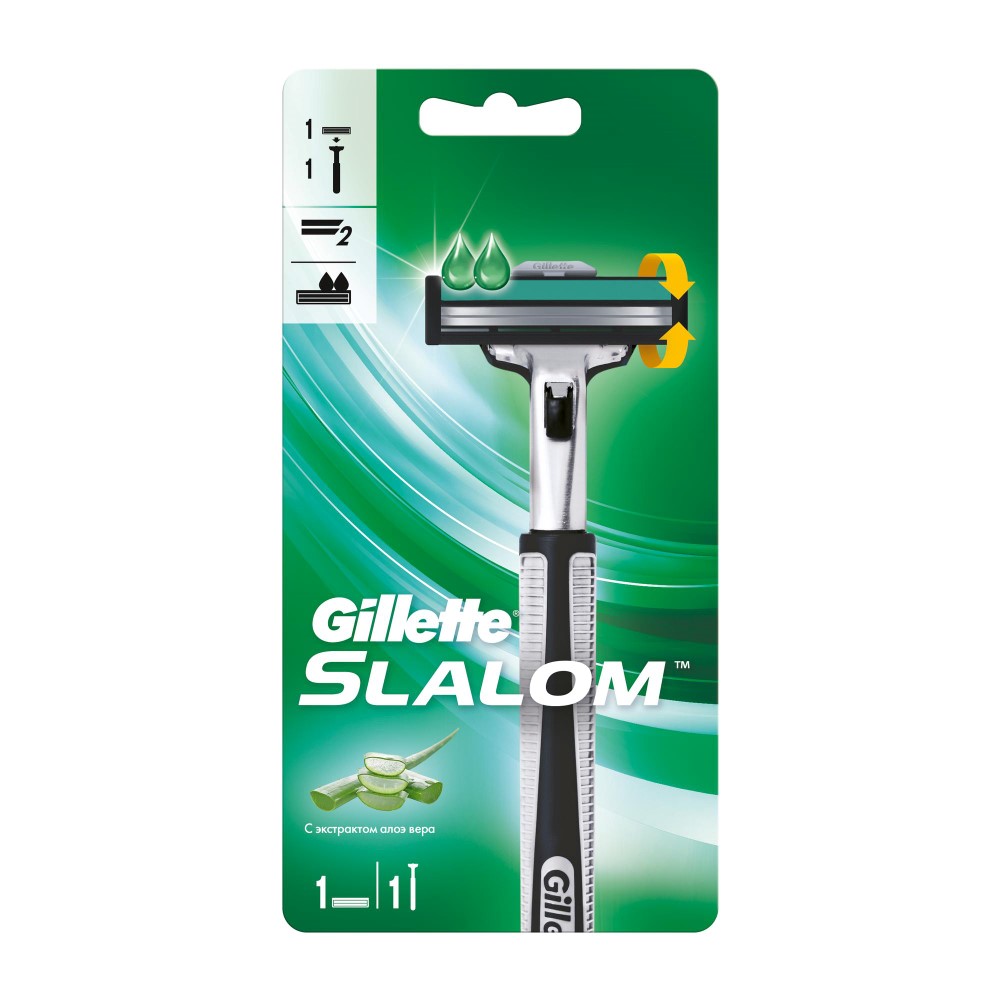 Изображение товара Бритва Gillette Slalom со сменной кассетой для мужчин