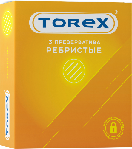 Изображение товара Torex презервативы ребристые 3 шт.