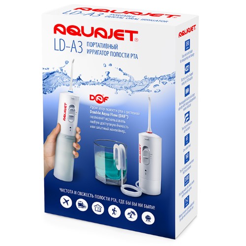 Изображение товара Ирригатор полости рта Aquajet LD-A3 розовый для здоровья десен