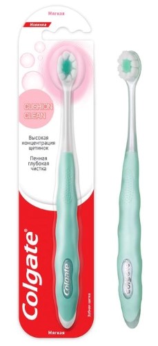 Изображение товара Colgate зубная щетка cushion clean/мягкая