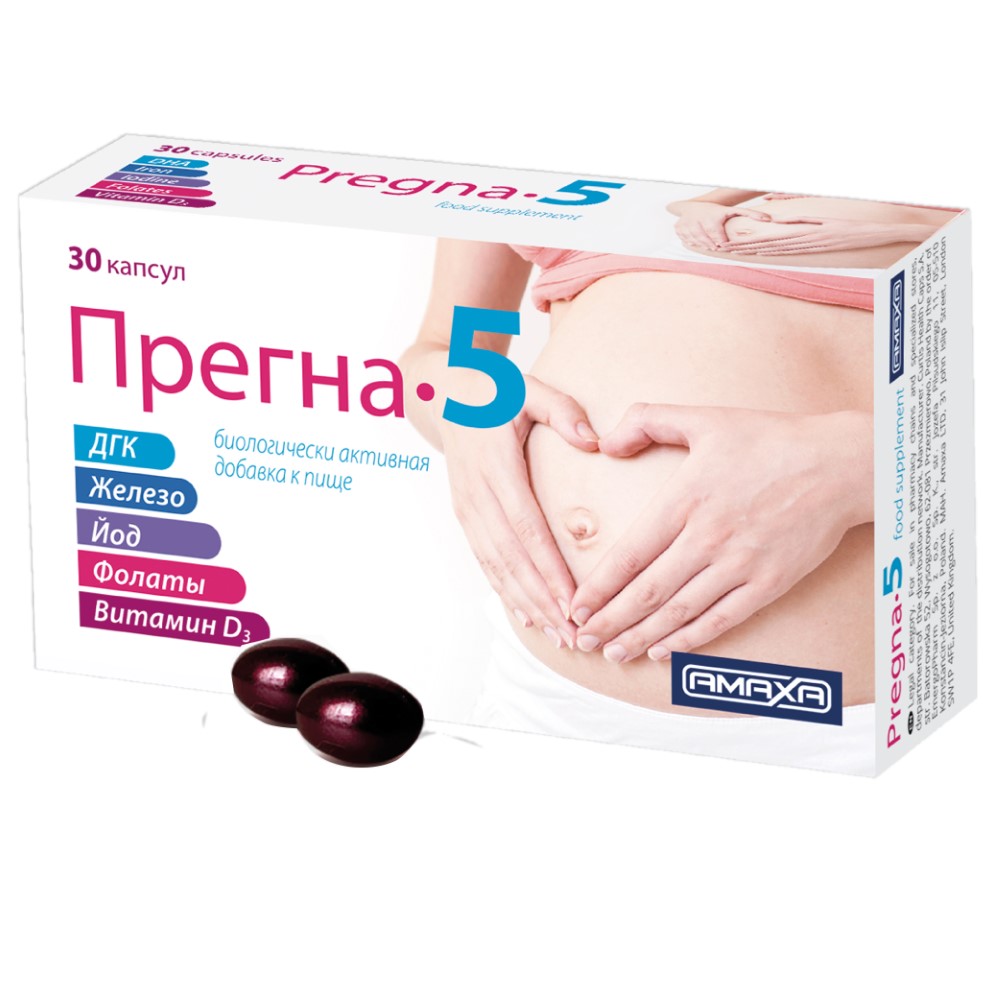 Изображение товара Прегна-5 30 шт. капсулы массой 833 мг