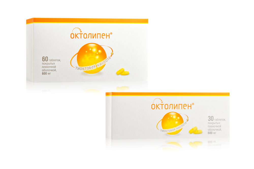 Изображение товара Набор Полный курс для терапии осложнений диабета: Октолипен №60 + Октолипен №30 со скидкой