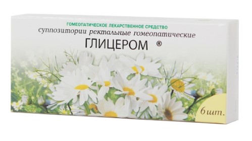 Изображение товара Глицером суппозитории ректальные для лечения запора 6 шт.