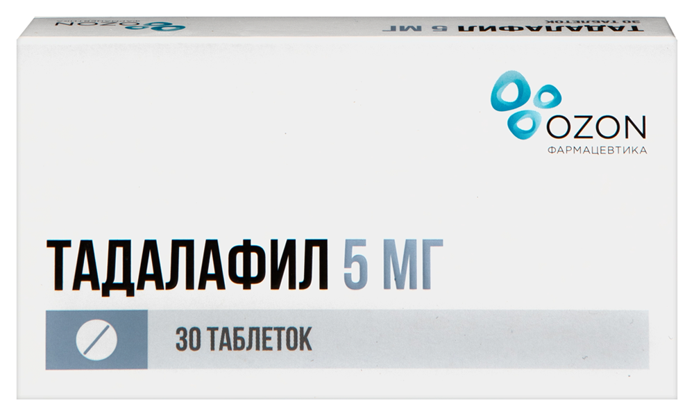 Изображение товара Тадалафил 5 мг - таблетки для улучшения эректильной функции