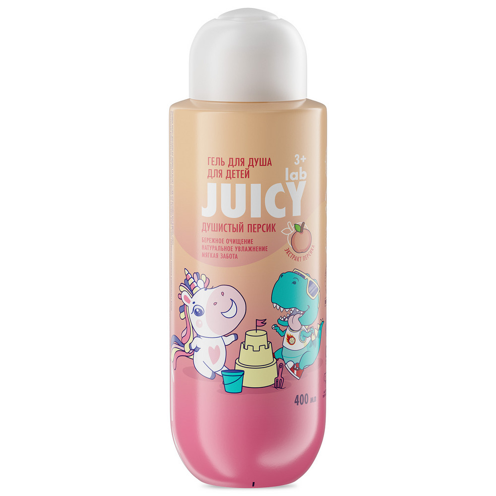 Изображение товара Splat juicy lab гель для душа детский душистый персик 400 мл
