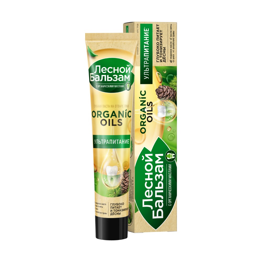 Изображение товара Лесной бальзам зубная паста с органическими маслам и алоэ 75 мл