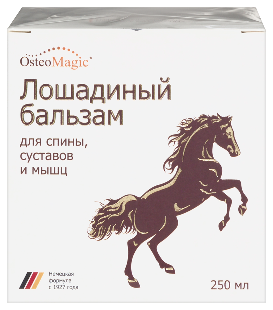 Изображение товара Osteo magic лошадиный бальзам для тела и ног с экстрактом конского каштана 250 мл
