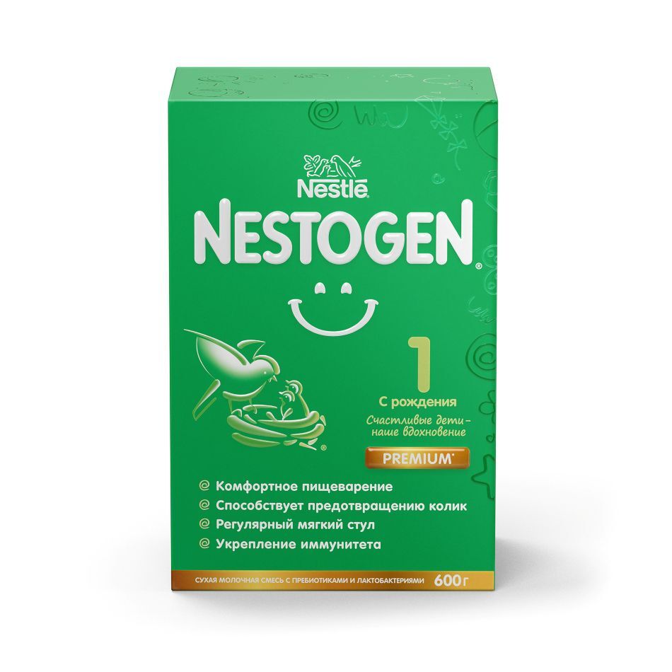 Изображение товара Nestogen 1 смесь детская сухая с омега-3 и лактобактериями 600 г