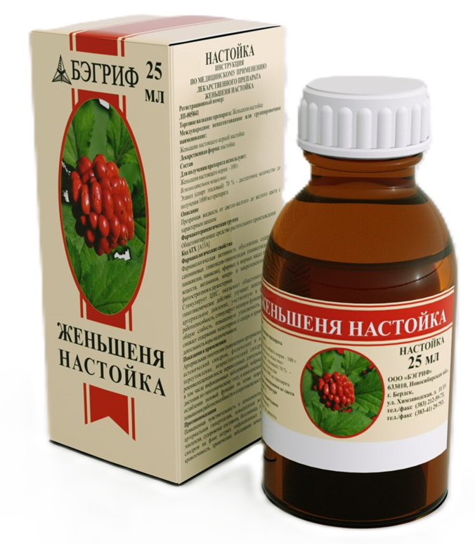 Изображение товара Женьшеня настойка флакон настойка 25 мл