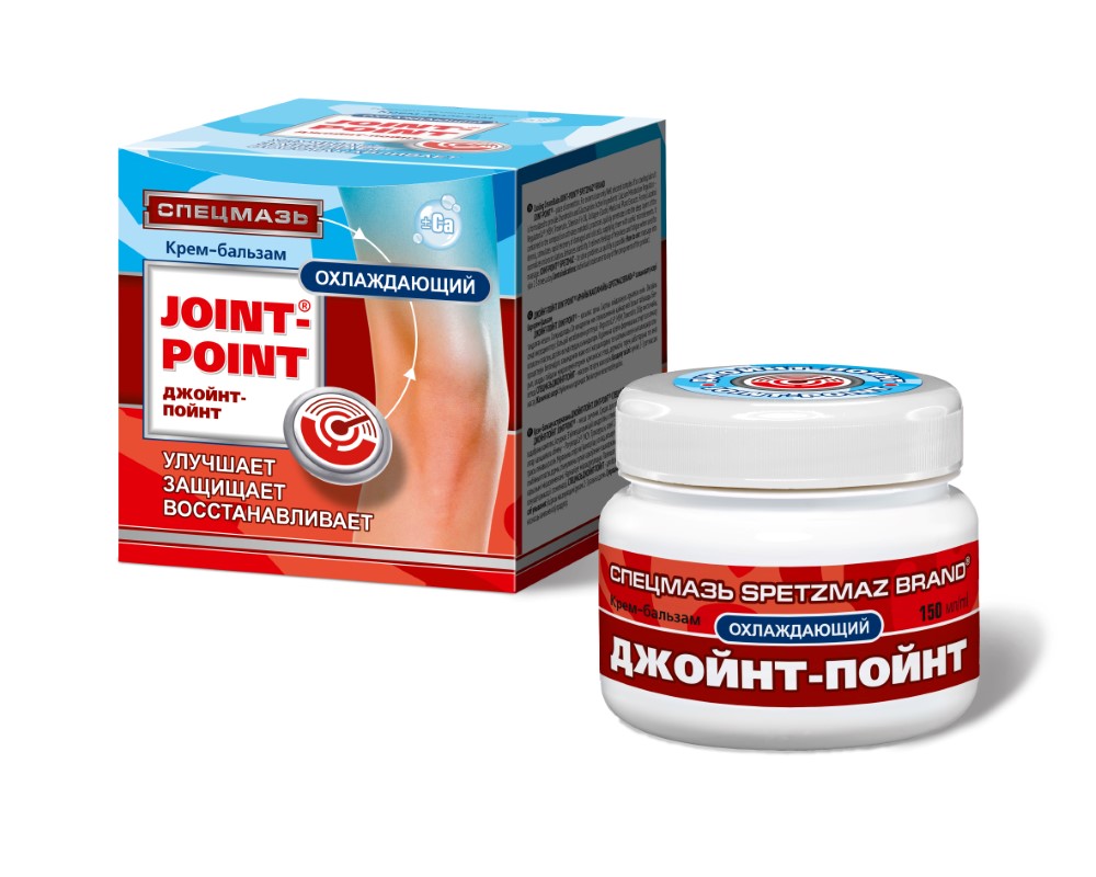 Изображение товара Охлаждающий крем-бальзам joint-point 150 мл от spetzmaz для травм и сосудистых заболеваний