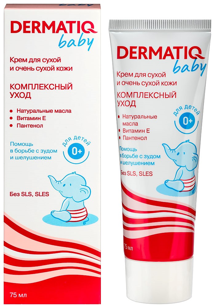 Изображение товара Dermatiq baby крем детский для сухой кожи 75 мл/эркафарм/ Изображение товара Dermatiq baby крем детский для сухой кожи 75 мл/эркафарм/
