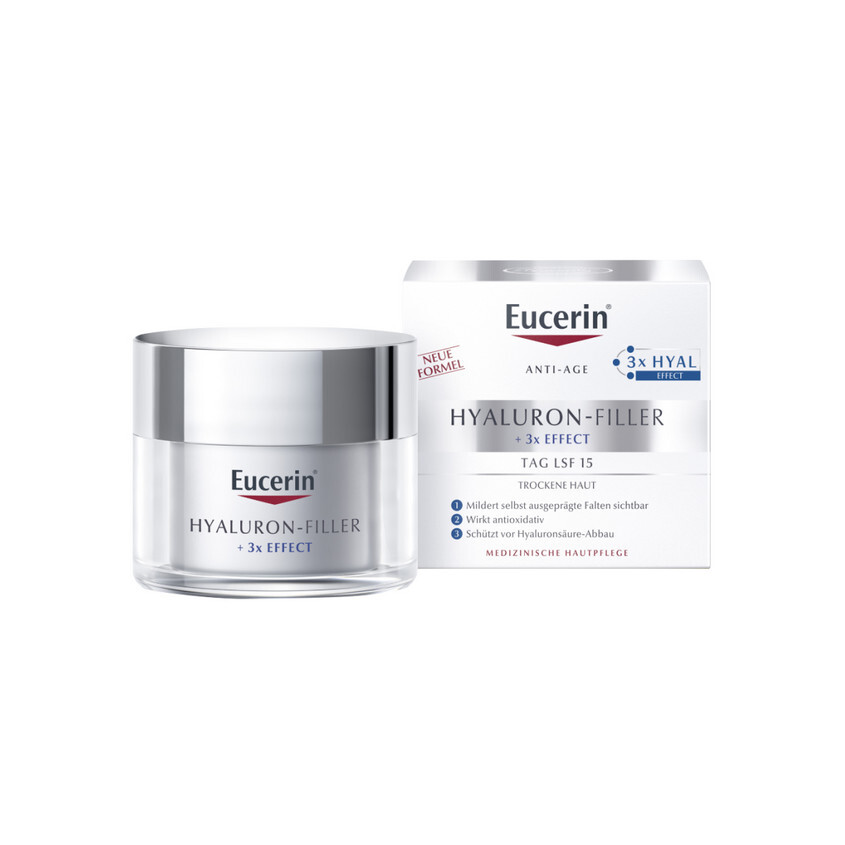 Изображение товара Eucerin Hyaluron-Filler дневной крем для сухой чувствительной кожи SPF15 50 мл