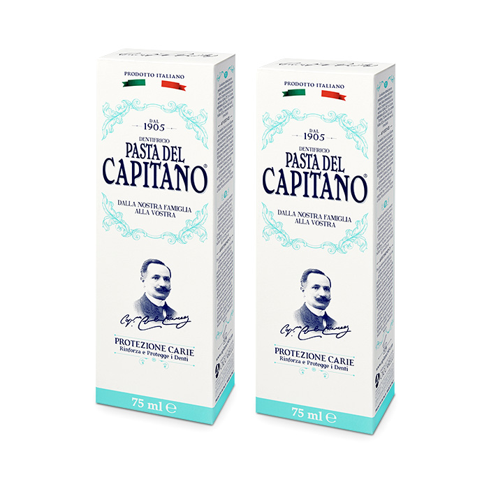 Изображение товара НАБОР PASTA DEL CAPITANO 1905 ЗУБНАЯ ПАСТА ПОЛНАЯ ЗАЩИТА ОТ КАРИЕСА 75МЛ 2 уп. - по выгодной цене!