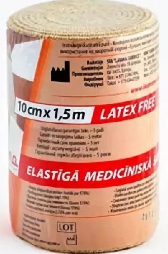 Изображение товара Бинт эластичный lauma 10 смx1,5 м