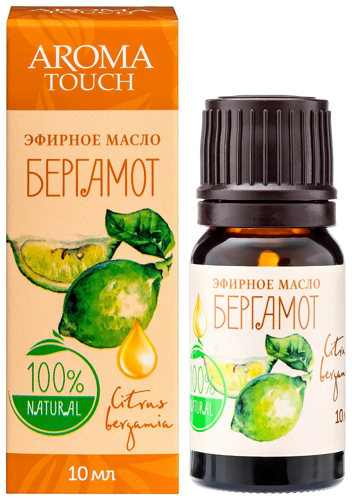 Изображение товара Aroma touch масло эфирное бергамот 10 мл в индивидуальной упаковке