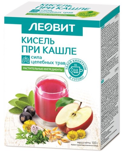 Изображение товара Леовит кисель диетический при кашле 5 шт. пак