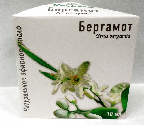 Изображение товара Эфирное масло бергамота 10 мл в индивидуальной упаковке